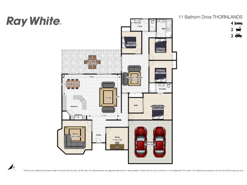 11 Baythorn Drive, Thornlands QLD 4164 Floorplan