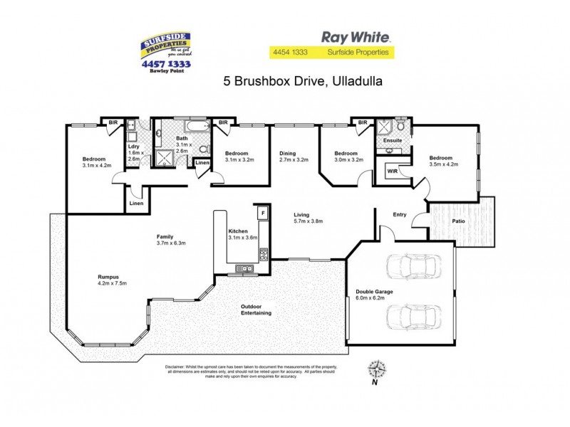 5 Brushbox Drive, Ulladulla NSW 2539 Floorplan