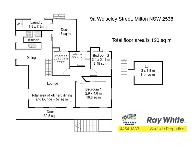 9A Wolseley Street, Milton NSW 2538 Floorplan