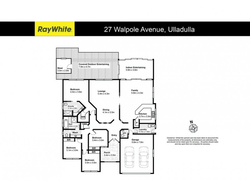 27 Walpole Avenue, Ulladulla NSW 2539 Floorplan