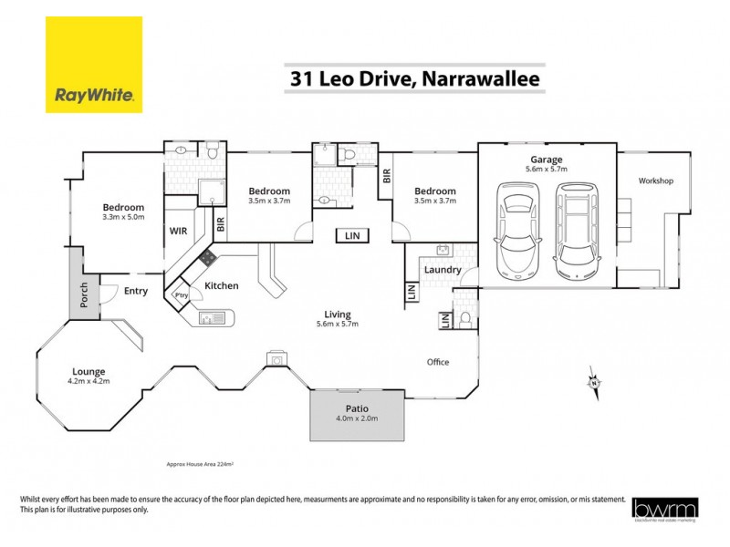 31 Leo Drive, Narrawallee NSW 2539 Floorplan