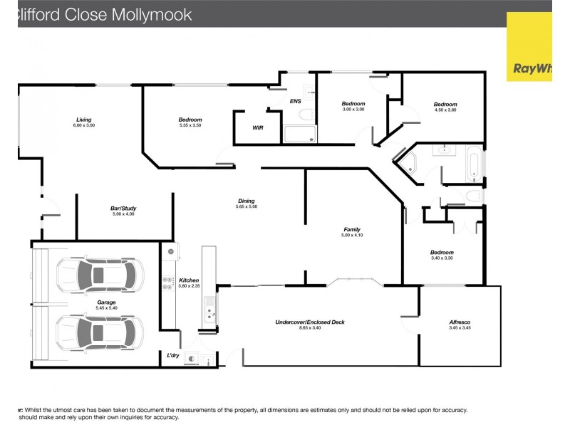 5 Clifford Close, Mollymook NSW 2539 Floorplan