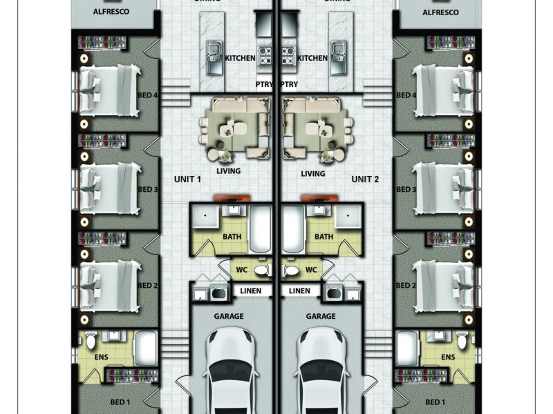 32a and 32b Nethercote Street, Mollymook NSW 2539 Floorplan