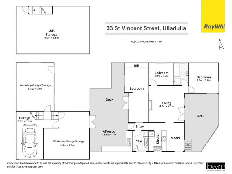 33 St Vincent Street, Ulladulla NSW 2539 Floorplan