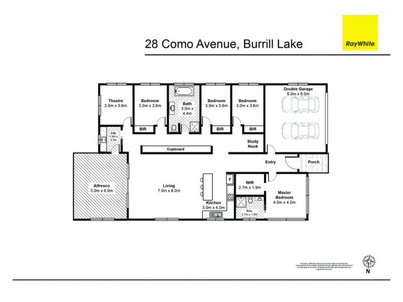 28 Como Avenue, Burrill Lake NSW 2539 Floorplan