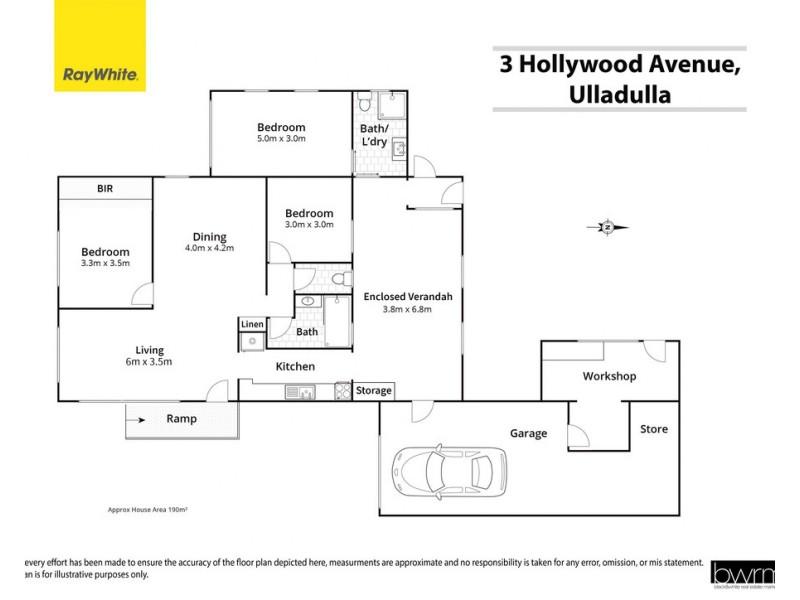 3 Hollywood Ave, Ulladulla NSW 2539 Floorplan