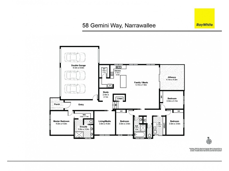 58 Gemini Way, Narrawallee NSW 2539 Floorplan