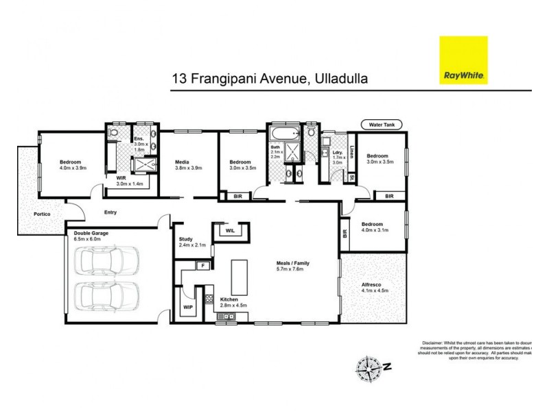 13 Frangipani Avenue, Ulladulla NSW 2539 Floorplan