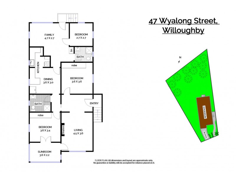 47 Wyalong Street, Willoughby NSW 2068 Floorplan