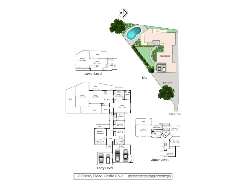 8 Cherry Place, Castle Cove NSW 2069 Floorplan
