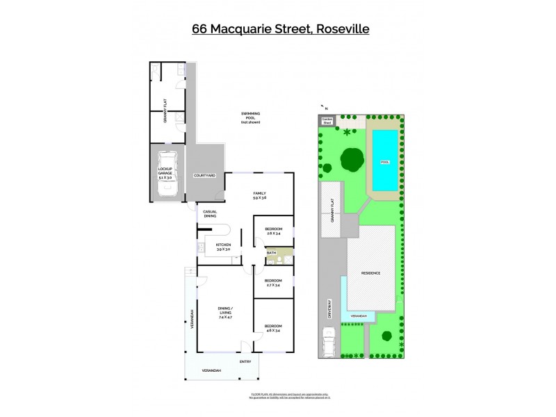 66 Macquarie Street, Roseville NSW 2069 Floorplan