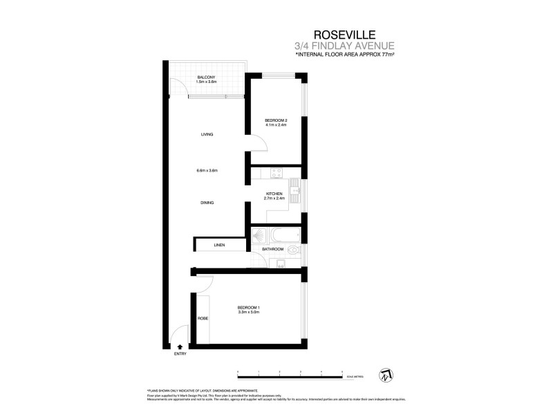 3/4 Findlay Avenue, Roseville NSW 2069 Floorplan
