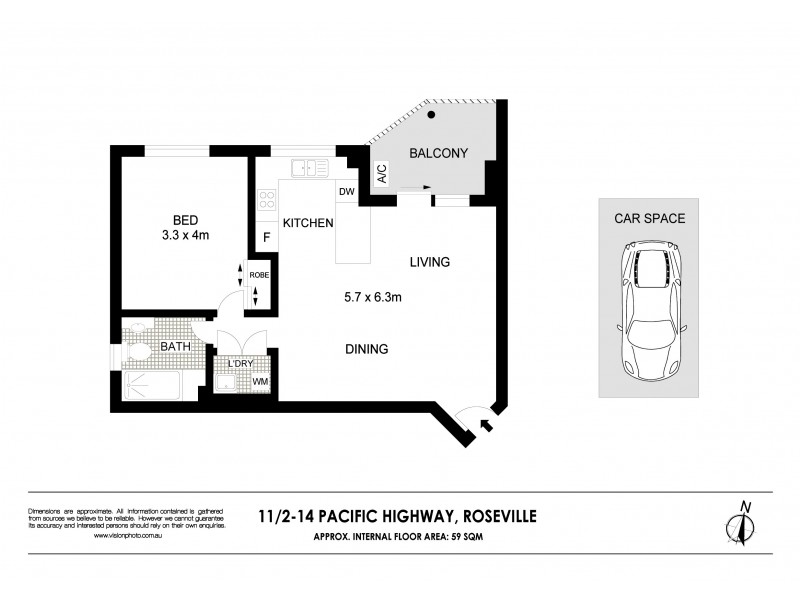 11/2-14 Pacific Highway, Roseville NSW 2069 Floorplan