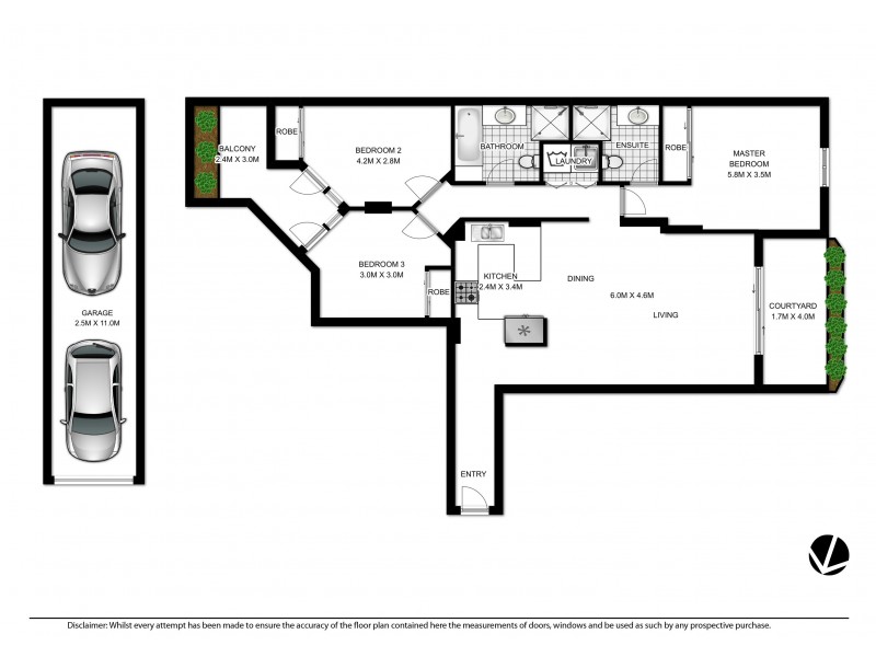2/303-307 Penshurst Street, Willoughby NSW 2068 Floorplan