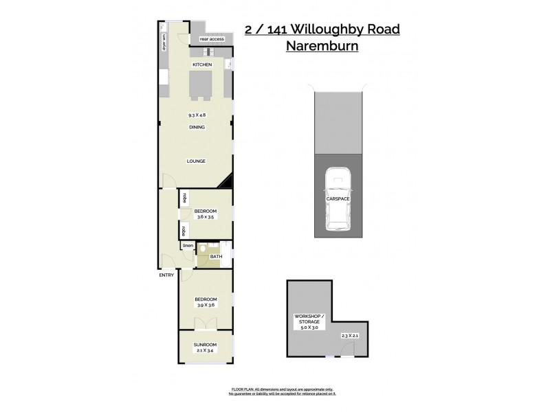 2/141 Willoughby Road, Naremburn NSW 2065 Floorplan