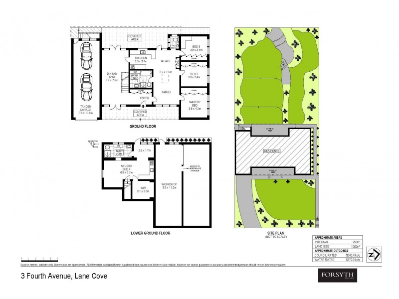 3 Fourth Avenue, Lane Cove NSW 2066 Floorplan