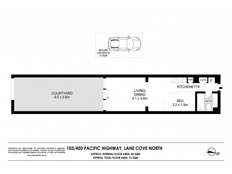 103/450 Pacific Highway, Lane Cove NSW 2066 Floorplan