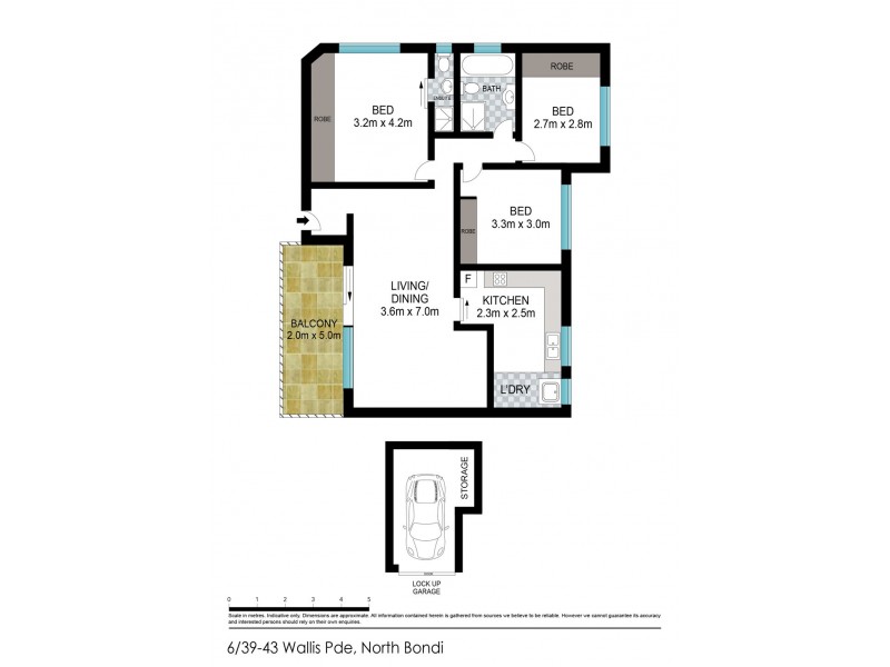 6/39-43 Wallis Parade, North Bondi NSW 2026 Floorplan