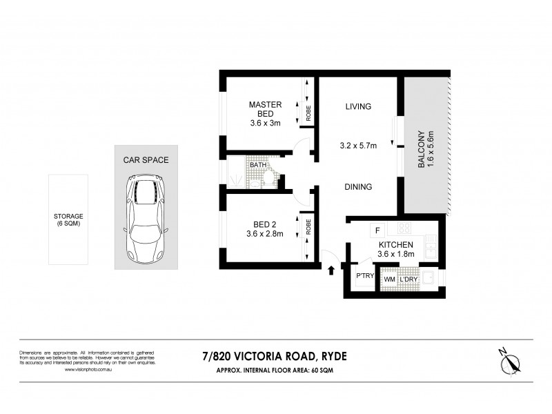 7/820 Victoria Road, Ryde NSW 2112 Floorplan
