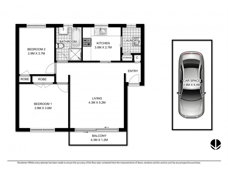 9/20-22 Hampden Road, Artarmon NSW 2064 Floorplan