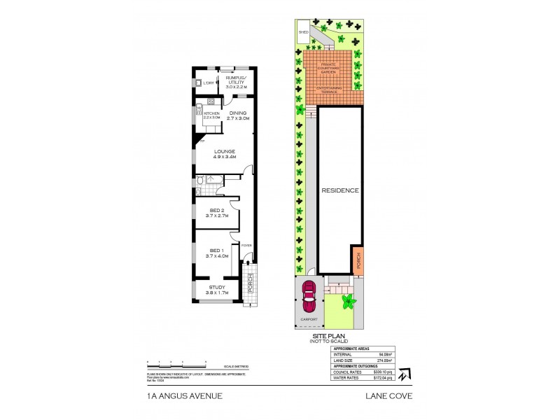 1A Angus Avenue, Lane Cove NSW 2066 Floorplan