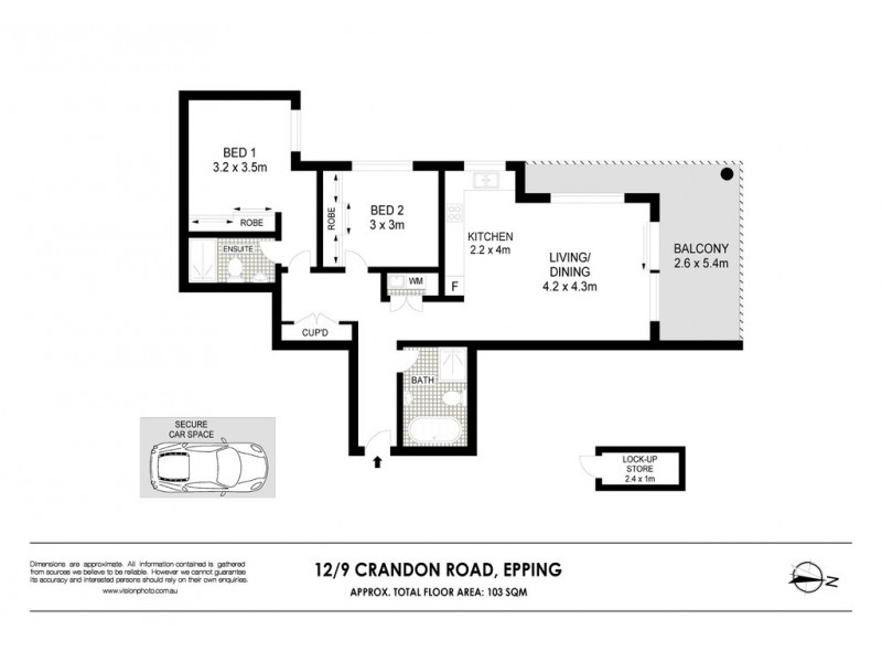 12/9 Crandon Road, Epping NSW 2121 Floorplan