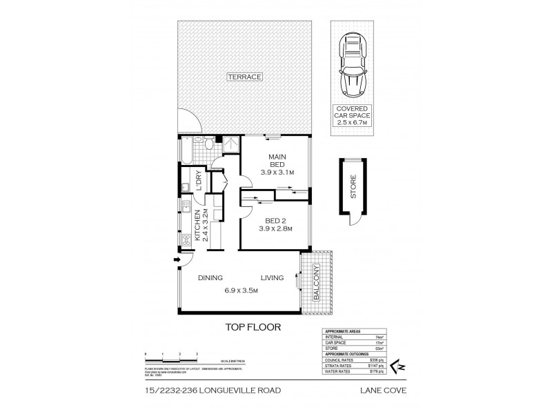 15/232-236 Longueville Road, Lane Cove NSW 2066 Floorplan