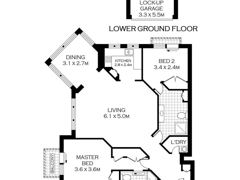 47/6 Hale Road, Mosman NSW 2088 Floorplan