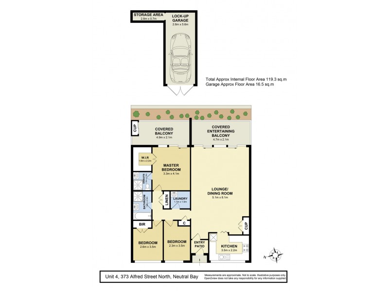 4/373 Alfred Street North, Neutral Bay NSW 2089 Floorplan