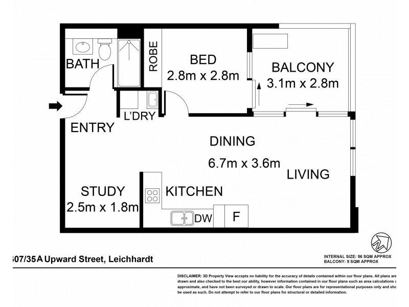 G07/35A Upward Street, Leichhardt NSW 2040 Floorplan