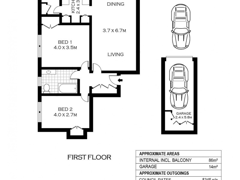 9/88 Burns Bay Road, Lane Cove NSW 2066 Floorplan