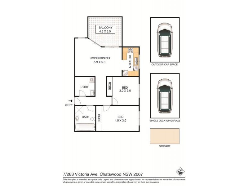 7/275-283 VICTORIA AVENUE, Chatswood NSW 2067 Floorplan