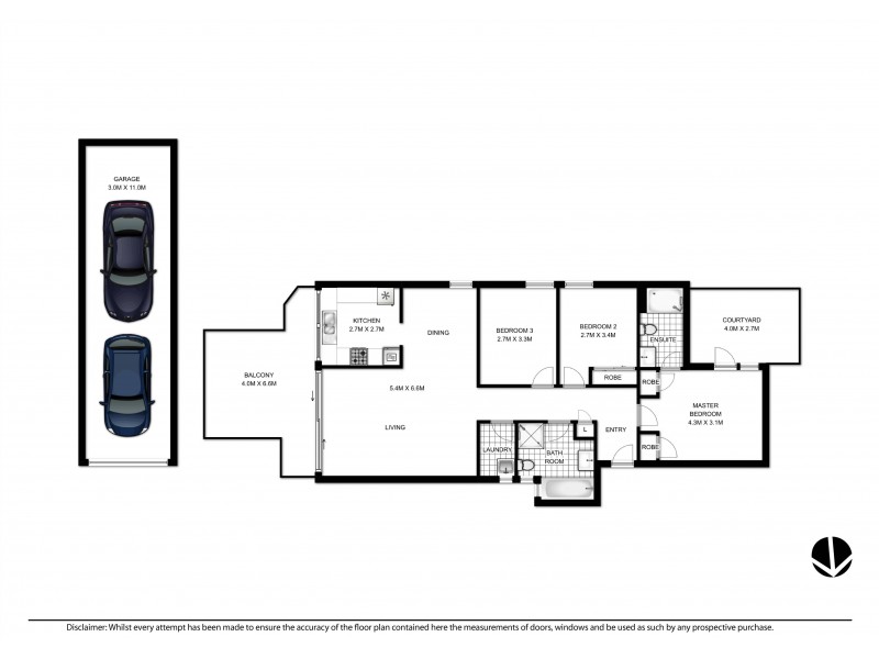 54/2 Artarmon Road, Willoughby NSW 2068 Floorplan