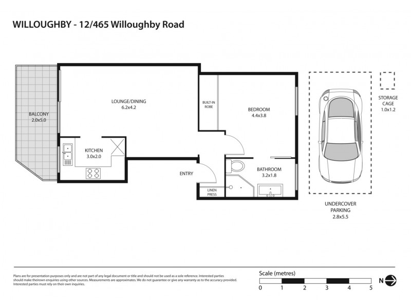 12/465 Willoughby Road, Willoughby NSW 2068 Floorplan