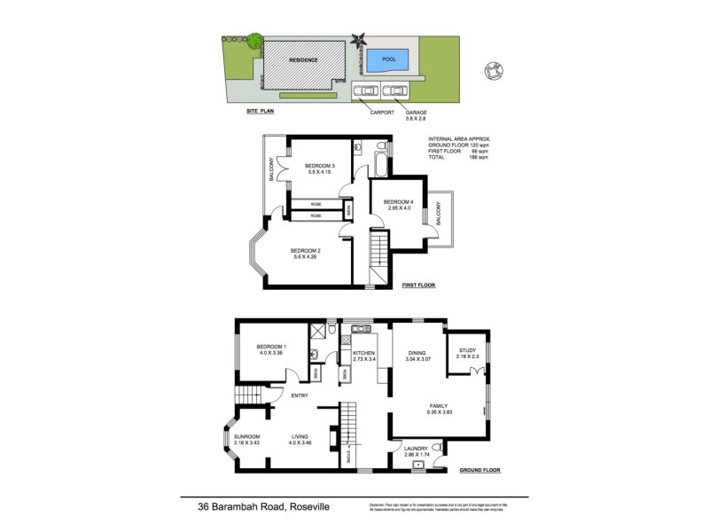 36 Barambah Road, Roseville NSW 2069 Floorplan