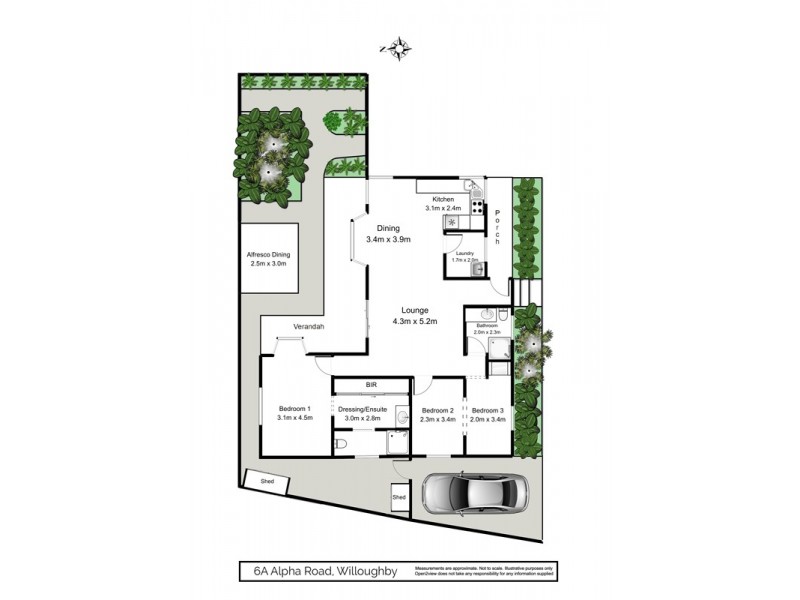 6A Alpha Road, Willoughby NSW 2068 Floorplan
