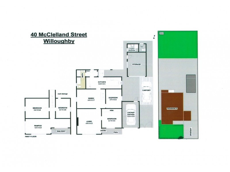 40 McClelland Street, Willoughby NSW 2068 Floorplan