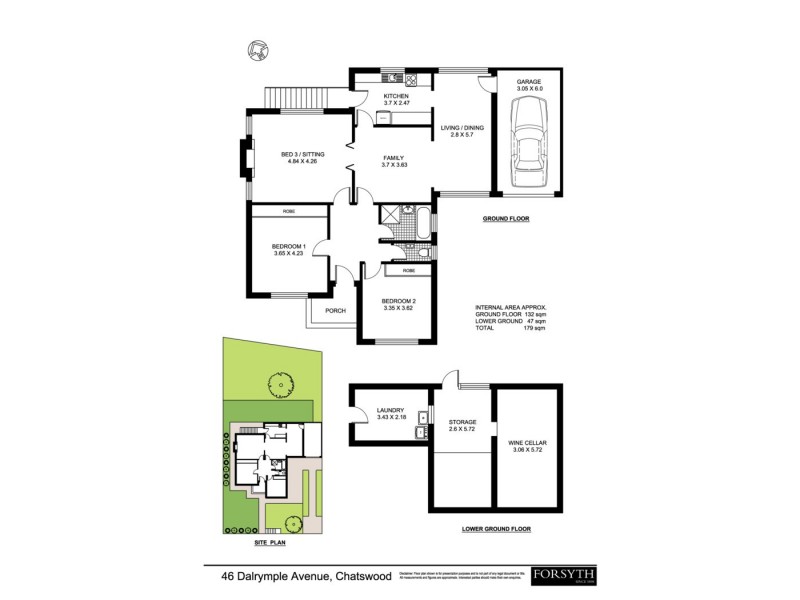 46 Dalrymple Avenue, Chatswood NSW 2067 Floorplan