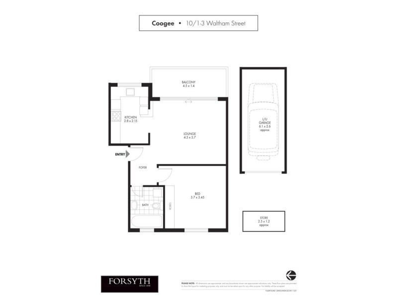 10/1-3 Waltham Street, Coogee NSW 2034 Floorplan