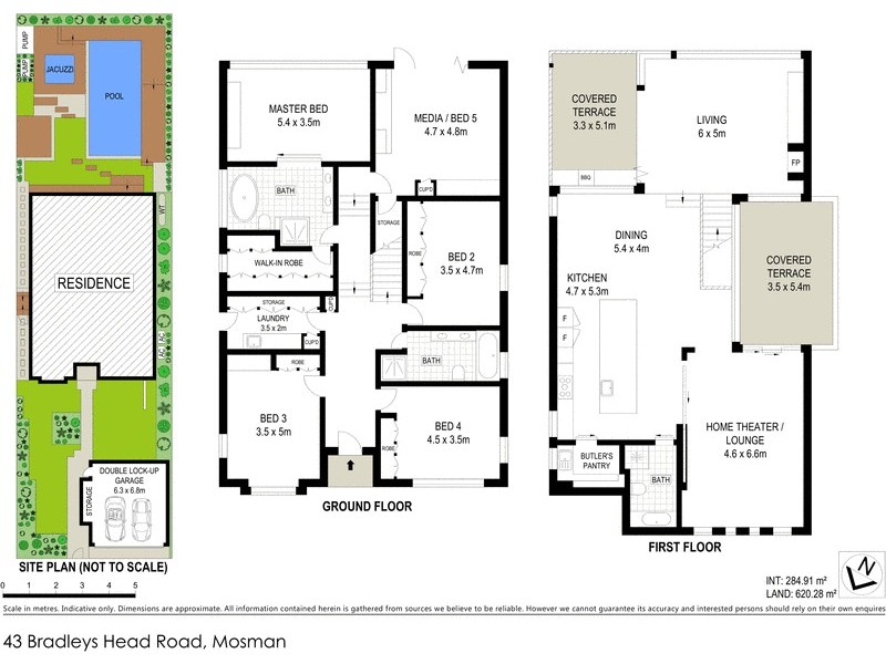 43 Bradleys Head Road, Mosman NSW 2088 Floorplan