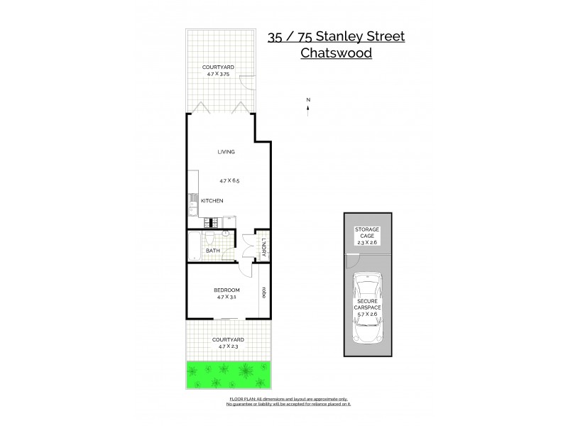 35/75 Stanley Street, Chatswood NSW 2067 Floorplan