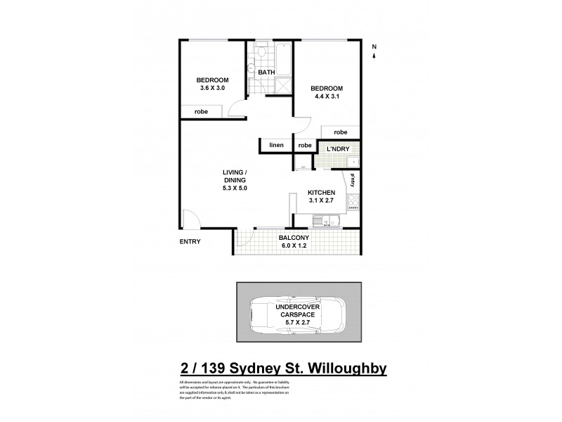 2/139 Sydney Street, Willoughby NSW 2068 Floorplan