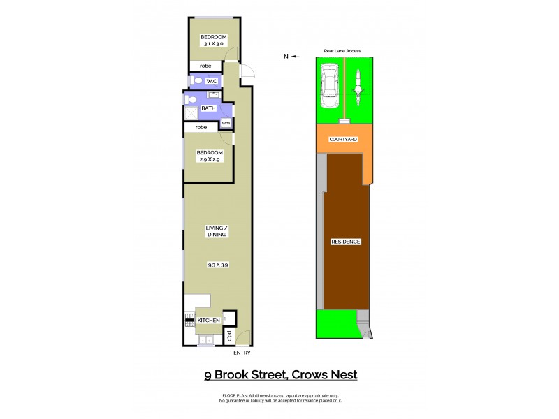 9 Brook Street, Crows Nest NSW 2065 Floorplan
