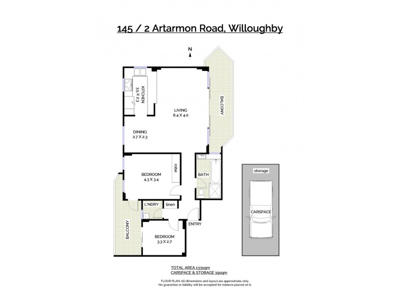 145/2 Artarmon Road, Willoughby NSW 2068 Floorplan