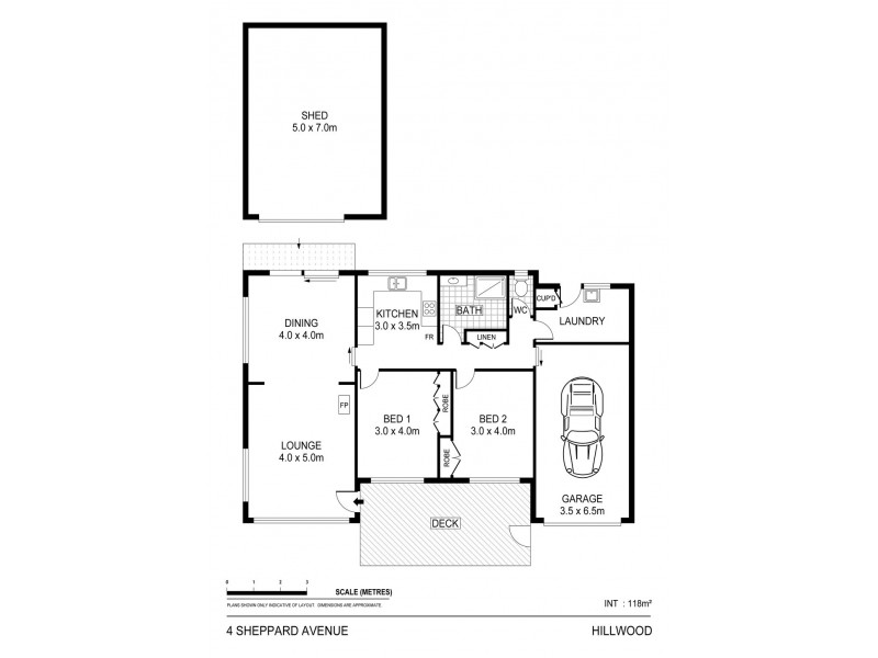 4 Sheppard Ave, Hillwood TAS 7252 Floorplan