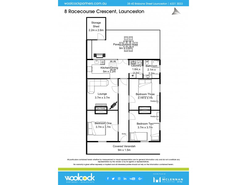 8 Racecourse Cres, Launceston TAS 7250 Floorplan
