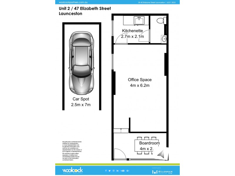 2/47 Elizabeth St, Launceston TAS 7250 Floorplan
