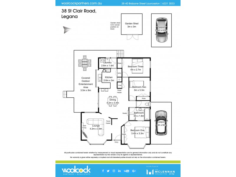38 St Clair Road, Legana TAS 7277 Floorplan