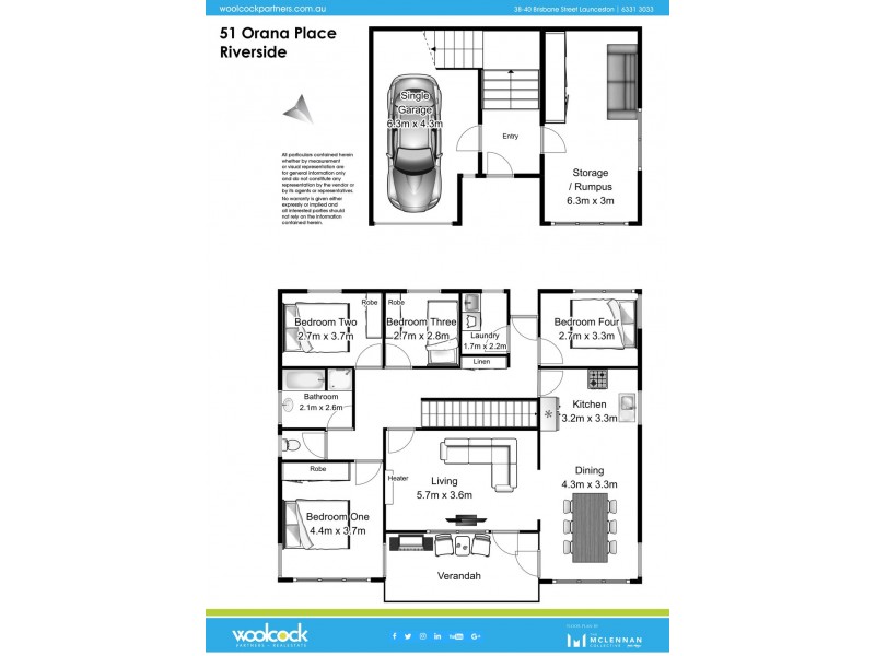 51 Orana Place, Riverside TAS 7250 Floorplan