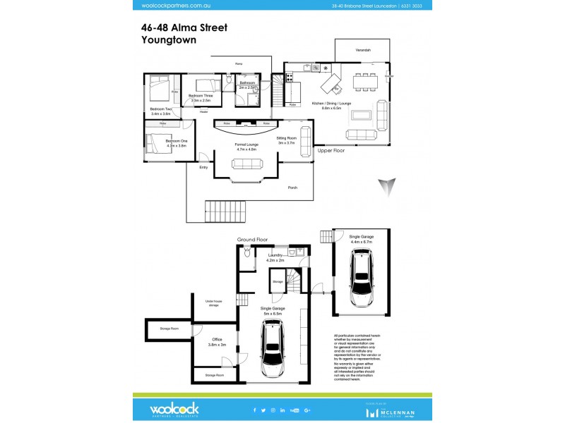 46 – 48 Alma street, Youngtown TAS 7249 Floorplan